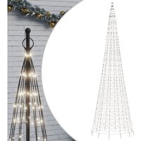 LED-Weihnachtsbaum für Fahnenmast 1534 LEDs Kaltweiß 500 cm vidaXL von VIDAXL
