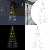 LED-Weihnachtsbaum für Fahnenmast 200 LEDs Mehrfarbig 180 cm - LED Weihnachtsbaum - Weihnachtsdeko - Fahnenmast Beleuchtung - Außendeko - Winterdeko LED-Weihnachtsbaum für Fahnenmast 200 LEDs Mehrfarbig 180 cm - LED Weihnachtsbaum - Weihnachtsdeko - Fahnenmast Beleuchtung - Außendeko - Winterdeko von VIDAXL