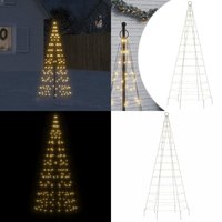LED-Weihnachtsbaum für Fahnenmast 200 LEDs Warmweiß 180 cm - led Weihnachtsbaum - Weihnachtsdeko - Weihnachtsbeleuchtung - Fahnenmast Beleuchtung LED-Weihnachtsbaum für Fahnenmast 200 LEDs Warmweiß 180 cm - led Weihnachtsbaum - Weihnachtsdeko - Weihnachtsbeleuchtung - Fahnenmast Beleuchtung von VIDAXL