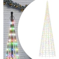 LED-Weihnachtsbaum für Fahnenmast 3000 LEDs Mehrfarbig 800 cm vidaXL LED-Weihnachtsbaum für Fahnenmast 3000 LEDs Mehrfarbig 800 cm vidaXL von VIDAXL