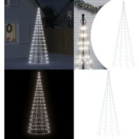 LED-Weihnachtsbaum für Fahnenmast 550 LEDs Kaltweiß 300 cm - LED Beleuchtung - Weihnachtsdeko - Weihnachtsbaum - Fahnenmast - Außendeko - Home & LED-Weihnachtsbaum für Fahnenmast 550 LEDs Kaltweiß 300 cm - LED Beleuchtung - Weihnachtsdeko - Weihnachtsbaum - Fahnenmast - Außendeko - Home & von VIDAXL