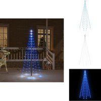 LED-Weihnachtsbaum für Fahnenmast Blau 108 LEDs 180 cm - Blauer Weihnachtsbaum - LED-Dekoration - Weihnachtslichtkette - Außenleuchte LED-Weihnachtsbaum für Fahnenmast Blau 108 LEDs 180 cm - Blauer Weihnachtsbaum - LED-Dekoration - Weihnachtslichtkette - Außenleuchte von VIDAXL