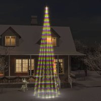 LED-Weihnachtsbaum für Fahnenmast Mehrfarbig 1134 LEDs 800 cm vidaXL LED-Weihnachtsbaum für Fahnenmast Mehrfarbig 1134 LEDs 800 cm vidaXL von VIDAXL