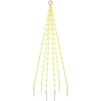 LED-Weihnachtsbaum für Fahnenmast Warmweiß 108 LEDs 180 cm Vidaxl von VIDAXL