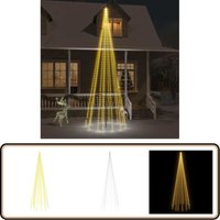 LED-Weihnachtsbaum für Fahnenmast Warmweiß 732 LEDs 500 cm - Weihnachtsschmuck - LED-Dekoration - Weihnachtsbaum - Außendekoration LED-Weihnachtsbaum für Fahnenmast Warmweiß 732 LEDs 500 cm - Weihnachtsschmuck - LED-Dekoration - Weihnachtsbaum - Außendekoration von VIDAXL