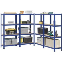 Lagerregale mit 4 Böden 4 Stk. Blau Stahl & Holzwerkstoff Vidaxl 506495 Lagerregale mit 4 Böden 4 Stk. Blau Stahl & Holzwerkstoff Vidaxl 506495 von VIDAXL