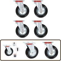 Vidaxl - Lenkrollen 4 Stk. 160 mm - Lenkrollen - Rollensatz - Schwenkräder - Schwerlastrollen - Industrierollen von VIDAXL