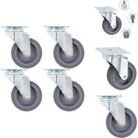 Lenkrollen 4 Stk. 75 mm - Lenkrolle - Lenkrollen - Schwenkrolle - Schwenkrollen von VIDAXL