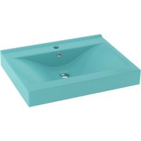 Luxus-Waschbecken mit Hahnloch Matt-Hellgrün 60x46 cm Keramik Vidaxl von VIDAXL