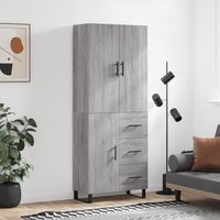 Maison Exclusive Highboard Grau Sonoma 69,5x34x180 cm Maison Exclusive Highboard Grau Sonoma 69,5x34x180 cm von VIDAXL