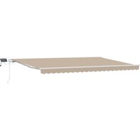 Manuelle einziehbare Markise mit led Beige 500x300 cm Vidaxl Manuelle einziehbare Markise mit led Beige 500x300 cm Vidaxl von VIDAXL