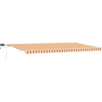 Manuelle einziehbare Markise mit led Gelb und Orange 600x300 cm Vidaxl Manuelle einziehbare Markise mit led Gelb und Orange 600x300 cm Vidaxl von VIDAXL