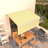 Markise Manuell Einziehbar mit Rollo 3,5x2,5 m Gelb & Weiß Vidaxl 399076 Markise Manuell Einziehbar mit Rollo 3,5x2,5 m Gelb & Weiß Vidaxl 399076 von VIDAXL