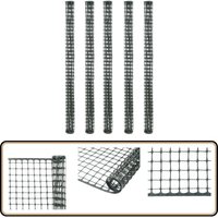 Maschendraht 5 Stk. HDPE 1 x 1,2 m Grün - Gartenzaun - Maschendrahtzaun - Kunststoffzaun - HD-Polyethylen - Grüne Farbe von VIDAXL