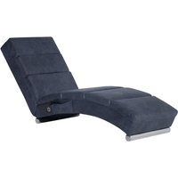 Massage Chaiselongue Grau Wildleder-Optik Vidaxl von VIDAXL