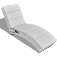 Vidaxl - Massage-Chaiselongue Weiß Kunstleder Vidaxl - Massage-Chaiselongue Weiß Kunstleder von VIDAXL