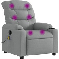 Massage-Relaxsessel, hellgrauer Stoff vidaXL Massage-Relaxsessel, hellgrauer Stoff vidaXL von VIDAXL