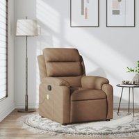 Vidaxl - Massagesessel Braun Stoff 69321 von VIDAXL
