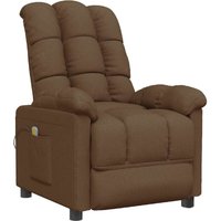 Massagesessel Braun Stoff Vidaxl von VIDAXL