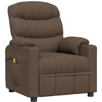 Massagesessel Braun Stoff Vidaxl von VIDAXL