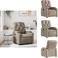 Massagesessel Cappuccino-Braun Kunstleder - Massagesessel - Massage Sessel - Massage TV-Sessel - Massage Fernsehsessel Massagesessel Cappuccino-Braun Kunstleder - Massagesessel - Massage Sessel - Massage TV-Sessel - Massage Fernsehsessel von VIDAXL