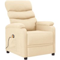 Vidaxl - Massagesessel,Relaxsessel Creme Stoff von VIDAXL