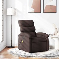 Massagesessel Dunkelbraun Stoff Vidaxl Massagesessel Dunkelbraun Stoff Vidaxl von VIDAXL