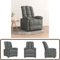 Massagesessel Dunkelgrau Stoff - Massage Stuhl - Relaxsessel - Massagesessel - Elektrischer Massagestuhl - Ergonomischer Schreibtischstuhl Massagesessel Dunkelgrau Stoff - Massage Stuhl - Relaxsessel - Massagesessel - Elektrischer Massagestuhl - Ergonomischer Schreibtischstuhl von VIDAXL