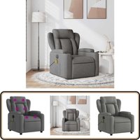 Massagesessel Dunkelgrau Stoff - Massage Stuhl - Relaxstuhl - Fernsehsessel - Bequeme Lounge - Entspannungsstuhl von VIDAXL