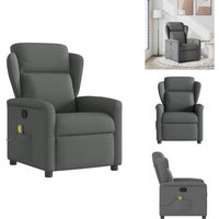 Massagesessel Dunkelgrau Stoff - Massagesessel - Massage Sessel - Massage TV-Sessel - Massage Fernsehsessel Massagesessel Dunkelgrau Stoff - Massagesessel - Massage Sessel - Massage TV-Sessel - Massage Fernsehsessel von VIDAXL