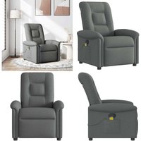Massagesessel Dunkelgrau Stoff - Vidaxl von VIDAXL