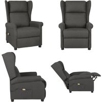 Massagesessel Dunkelgrau Stoff - Vidaxl von VIDAXL