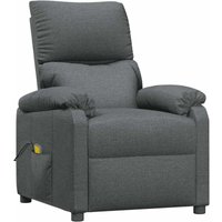 Massagesessel Dunkelgrau Stoff Vidaxl von VIDAXL