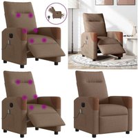 Massagesessel Elektrisch Braun Stoff - Vidaxl Massagesessel Elektrisch Braun Stoff - Vidaxl von VIDAXL