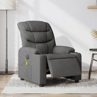Vidaxl - Massagesessel Elektrisch Dunkelgrau Stoff von VIDAXL