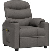 Vidaxl - Massagesessel Elektrisch Dunkelgrau Stoff von VIDAXL
