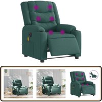 Massagesessel Elektrisch Dunkelgrün Stoff - Vidaxl Massagesessel Elektrisch Dunkelgrün Stoff - Vidaxl von VIDAXL