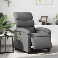 Massagesessel Elektrisch Grau Kunstleder - Vidaxl von VIDAXL