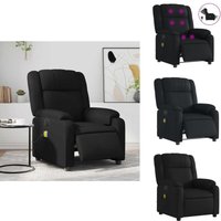 Massagesessel Elektrisch Schwarz Kunstleder - Masseurstuhl - Elektrischer Stuhl - Fernsehsessel - Lounge Chair - Recliner von VIDAXL