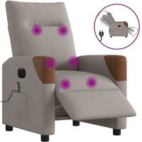 Massagesessel Elektrisch Taupe Stoff - Vidaxl von VIDAXL