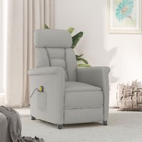Massagesessel Hellgrau Mikrofaser - Vidaxl von VIDAXL