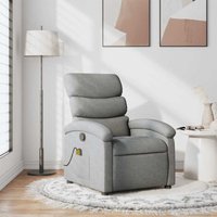 Massagesessel Hellgrau Stoff - Vidaxl von VIDAXL