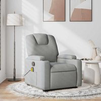 Massagesessel Hellgrau Stoff - Vidaxl von VIDAXL