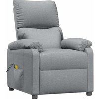 Massagesessel Hellgrau Stoff Vidaxl von VIDAXL