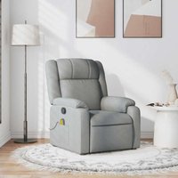 Massagesessel Hellgrau Stoff - Vidaxl von VIDAXL