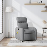 Massagesessel Hellgrau Stoff - Vidaxl Massagesessel Hellgrau Stoff - Vidaxl von VIDAXL