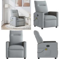 Massagesessel Hellgrau Stoff - Vidaxl Massagesessel Hellgrau Stoff - Vidaxl von VIDAXL