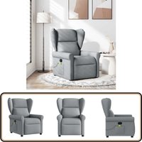 Massagesessel Hellgrau Stoff - Vidaxl Massagesessel Hellgrau Stoff - Vidaxl von VIDAXL