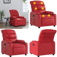 Massagesessel Rot Kunstleder - Massage Stuhl - Relaxstuhl - Fernsehsessel - Leder Sessel - Bequeme Sessel - Home & Living Massagesessel Rot Kunstleder - Massage Stuhl - Relaxstuhl - Fernsehsessel - Leder Sessel - Bequeme Sessel - Home & Living von VIDAXL