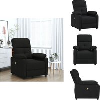 Massagesessel Schwarz Stoff - Massagesessel - Massage Sessel - Massage TV-Sessel - Massage Fernsehsessel Massagesessel Schwarz Stoff - Massagesessel - Massage Sessel - Massage TV-Sessel - Massage Fernsehsessel von VIDAXL